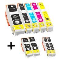 3 x Epson 33XL (T3351+T3361) Black+Photo + 1 x Epson 33XL Color Set (T3362/64) Compatible Cartridges