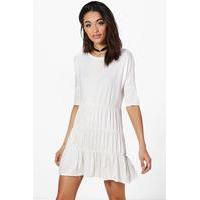 3 Panel Smock Dress - white