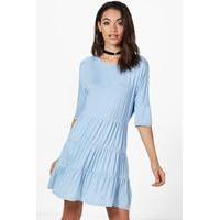 3 panel smock dress bluebell