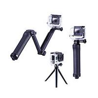 3-Way Adjustable Pivot Arms Tripod Hand Grips/Finger Grooves Adjustable All in One ForAll Gopro Gopro 5 Gopro 4 Gopro 4 Silver Gopro 4