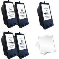 3 x black lexmark no 34 and 2 x colour lexmark no 35 remanufactured 1  ...