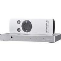 3 ports HDMI switch SpeaKa Professional Aluminium casing, + remote control, Ultra HD compatibility 3840 x 2160l