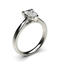 3 Prong Setting Plain Engagement Ring