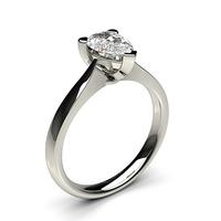 3 Prong Setting Plain Engagement Ring