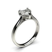 3 Prong Setting Plain Engagement Ring