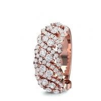 3 Prong Setting Round Diamond Fashion Ring