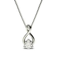 3 Prong Setting Classic Solitaire Pendant