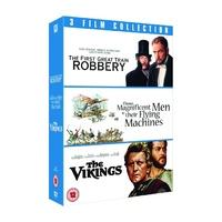 3 Film Collection - First Great Train Robbery / Those Magnificent Men in their Flying Machines / The Vikings