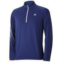 3 stripe half zip layering top midnight blue