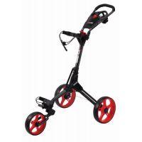 3-Wheel Golf Push/Pull Trolley Charcoal/Red
