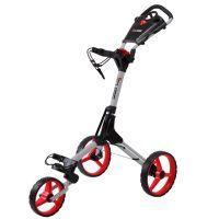 3-Wheel Golf Push/Pull Trolley Silver/Red