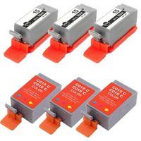 3 x bci 15k black and 3 x bci 16c colour compatible cartridges