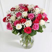 30 Mixed Roses - flowers