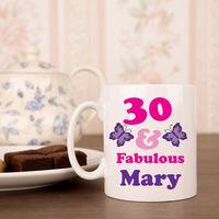 30 And Fab Birthday Mug For Her