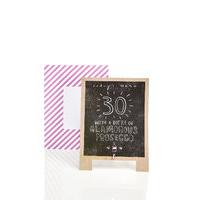 30th Birthday 3D Chalkboard Card
