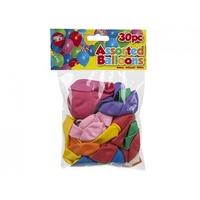 30pc Assorted Balloons Pack