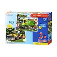 300 & 165 Peice Castorland Premium Jigsaw Work Trucks