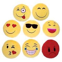 30cm Emoji Plush Icons Cushion - 8 Assorted