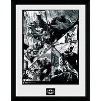 30 x 40cm Batman Comic Collage Framed Collector Print