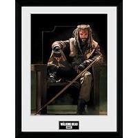 30 x 40cm The Walking Dead Ezekial Framed Collector Print