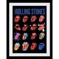 30 x 40cm The Rolling Stones Tongues Framed Collector Print