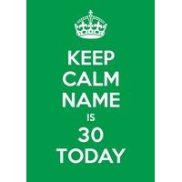 30th green thirtieth birthday card