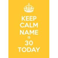 30th Yellow | Thirtieth Birthday Card