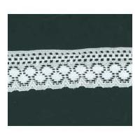 30mm nylon lace trimming white