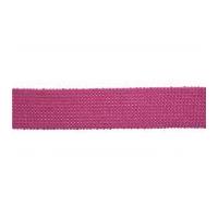 30mm Essential Trimmings Cotton & Acrylic Webbing Tape Pink