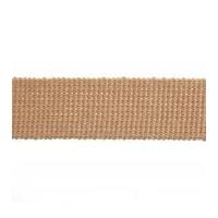 30mm Essential Trimmings Cotton & Acrylic Webbing Tape Tan