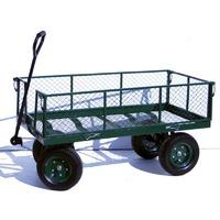 300kg capacity Green Mesh Turntable Truck with Mesh Sides