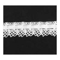 30mm Cotton Lace Trimming White