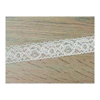 30mm Stretch Elasticated Couture Bridal Lace Trimming Ivory