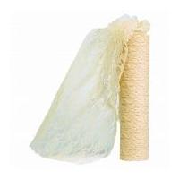 30cm club green extra wide lace net roll ivory