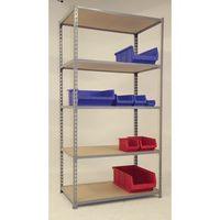 300KG CAPACITY CHIPBOARD SHELVING (MADERCLICK 5/600 DARK GREY)