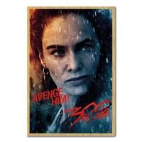 300 Rise Of An Empire Avenge Him Poster Beech Framed - 96.5 x 66 cms (Approx 38 x 26 inches)