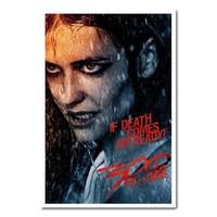 300 Rise Of An Empire If Death Comes Poster White Framed - 96.5 x 66 cms (Approx 38 x 26 inches)