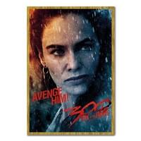 300 Rise Of An Empire Avenge Him Poster Oak Framed - 96.5 x 66 cms (Approx 38 x 26 inches)