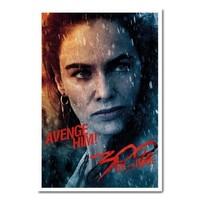 300 Rise Of An Empire Avenge Him Poster White Framed - 96.5 x 66 cms (Approx 38 x 26 inches)