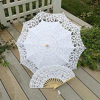 30 handmade embroidered parasol sun umbrella with hand fan bridal wedd ...