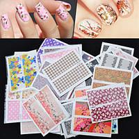 30Pcs Foreign Hot Manicure Stickers Wholesale Nail Stickers Decals Manicure Watermark Set Of 30 Mixed