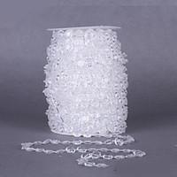30 Meters 10mm Rhinestone Clear Beads Chain Garland Flowers Wedding Party Decoration