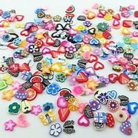 300PCS Mixed Style Fimo Slice Nail Art Decoration