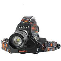 3000 Lumens CREE XM-L2 T6 LED Headlamp Headlight 5 Mode Zoomable Handsfree Flashlights Adjustable Focus / Waterproof / Rechargeable/Night Vision