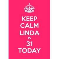 31st Pink Birthday Card