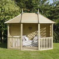 31m x 23m york pressure treated wooden gazebo