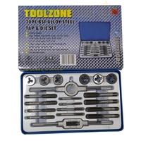 316 12 toolzone 20 piece bsf tap die set