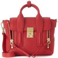 3.1 Phillip Lim Pashli mini satchel red tumbled leather women\'s Handbags in red