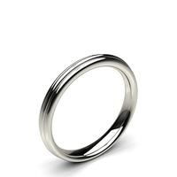 3.10mm Comfort Fit Plain Wedding Band