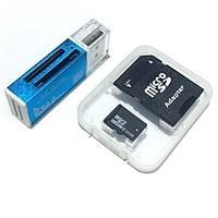 32GB MicroSDHC TF Memory Card with all in one USB Card Reader and SDHC SD Adapter